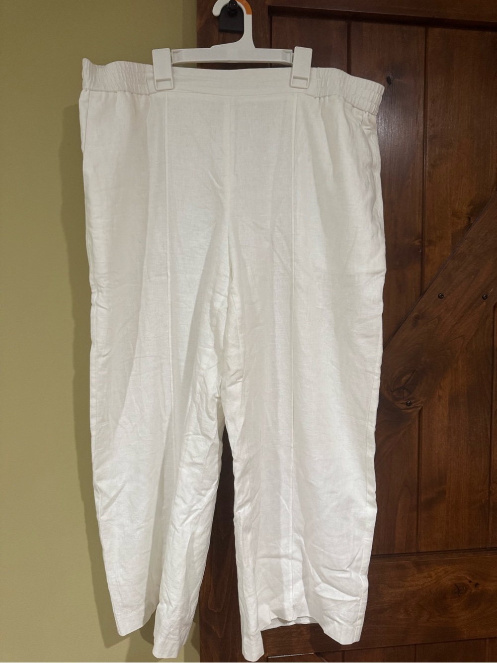 Nine West White Pull-On Crop Pants